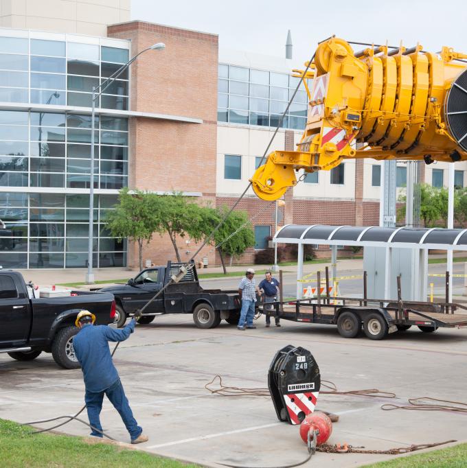 Prepping for a lift at Good Shepherd Medical Center in Longview, TX.